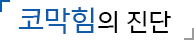 코막힘의 진단
