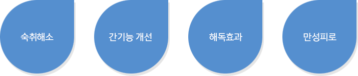 숙취해소, 간기능 개선, 해독 효과, 만성피로