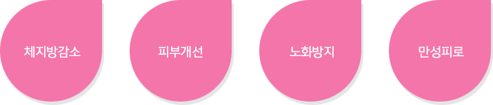 만성피로, 운동전후 근육통완화, 스트레스, 불면증 완화, 유해물질해독